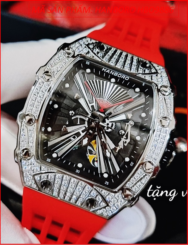 dong-ho-nam-hanboro-automatic-dinh-da-swarovski-lat-mat-sillicone-do-timesstore-vn