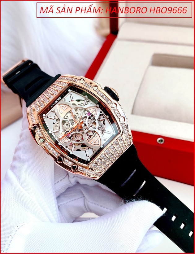 dong-ho-nam-hanboro-automatic-mat-dinh-da-swarovski-rose-gold-day-silicone-timesstore-vn