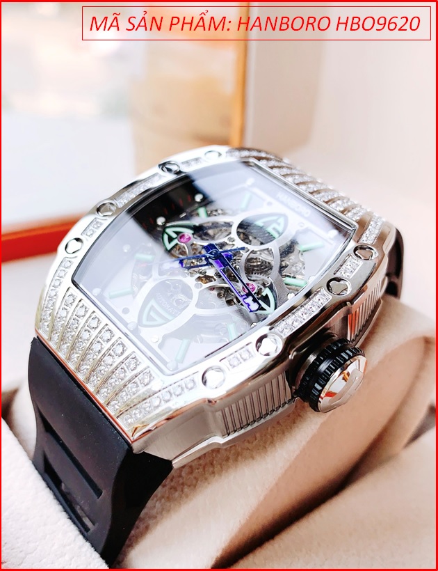 dong-ho-nam-hanboro-automatic-mat-oval-dinh-da-swarovski-day-silicone-den-timesstore