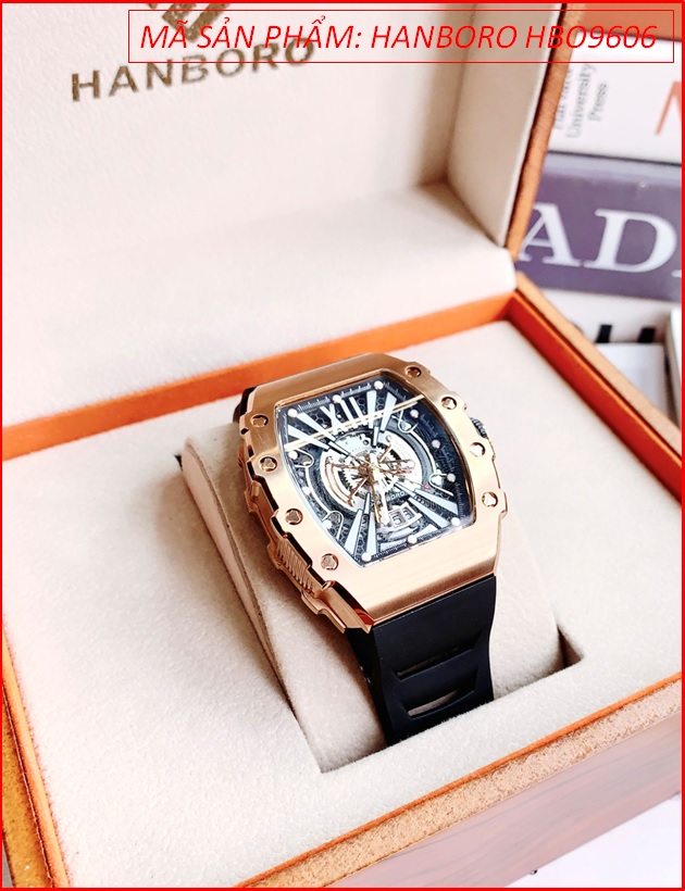 dong-ho-nam-hanboro-automatic-mat-oval-rose-gold-day-silicone-chinh-hang-dep-timesstore-vn