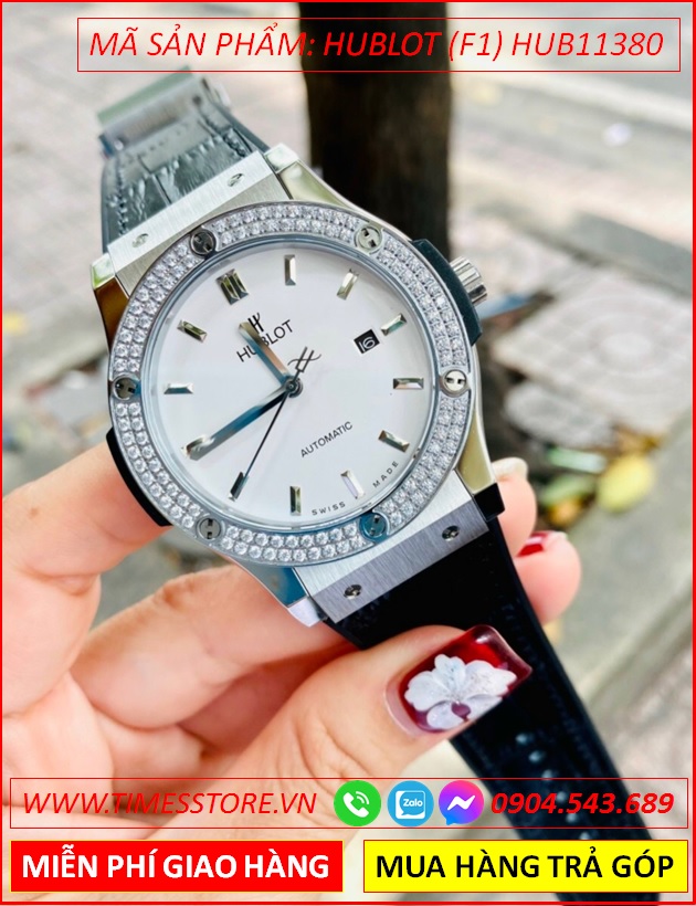 dong-ho-nam-hublot-f1-automatic-mat-trang-dinh-da-day-da-boc-sillicone-timesstore-vn