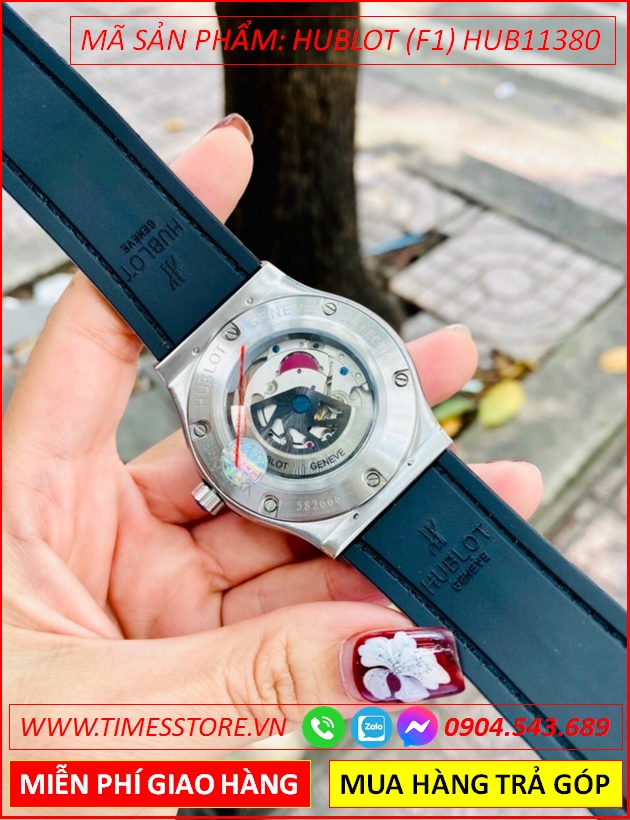 dong-ho-nam-hublot-f1-automatic-mat-trang-dinh-da-day-da-boc-sillicone-timesstore-vn