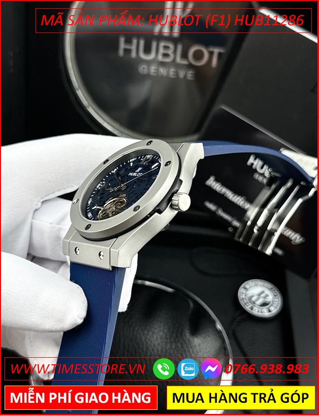 dong-ho-nam-hublot-f1-automatic-mat-tron-lo-may-day-sillicone-xanh-timesstore-vn