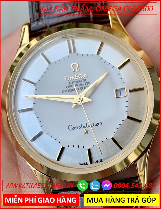 dong-ho-nam-omega-constellation-automatic-mat-bat-quai-vang-gold-day-da-nau-dep-gia-re-timesstore-vn