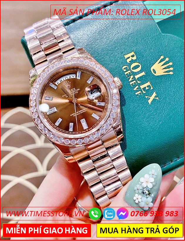 dong-ho-nam-rolex-f1-automatic-2-lich-mat-nau-day-demi-timesstore-vn