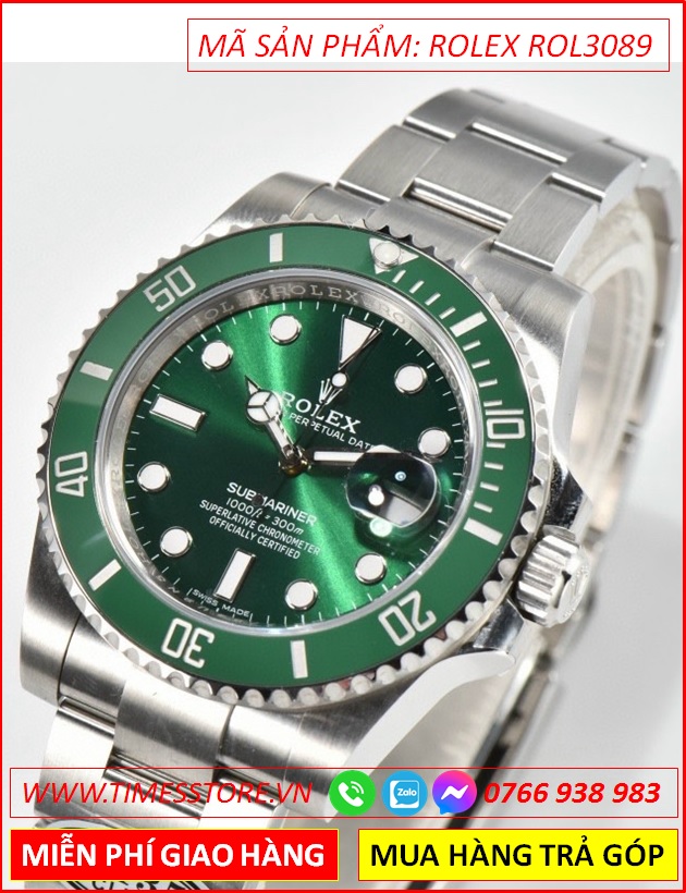 dong-ho-nam-rolex-submariner-automatic-mat-xanh-la-day-kim-loai-timesstore-vn