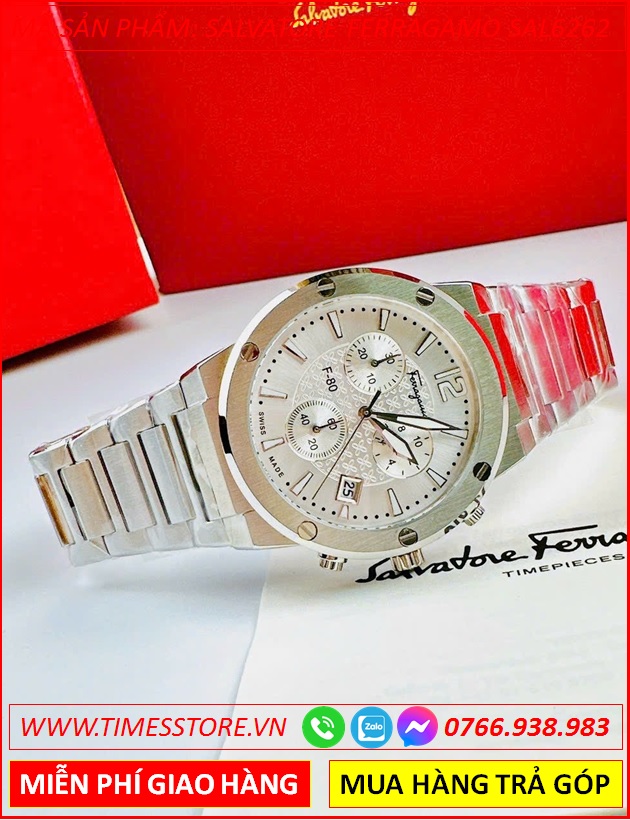 dong-ho-nam-salvatore-ferragamo-f80-chronograph-mat-trang-day-kim-loai-timesstore-vn