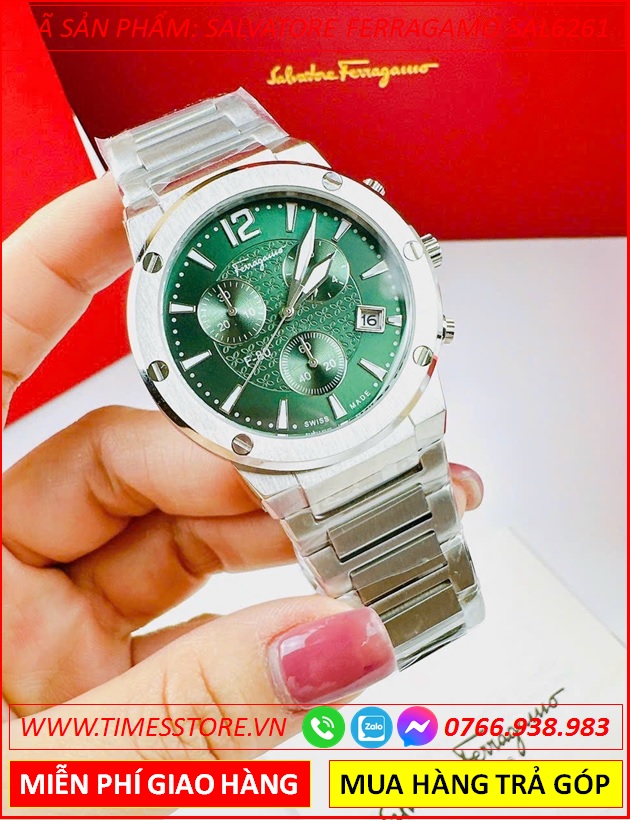 dong-ho-nam-salvatore-ferragamo-f80-chronograph-mat-xanh-la-day-kim-loai-timesstore-vn