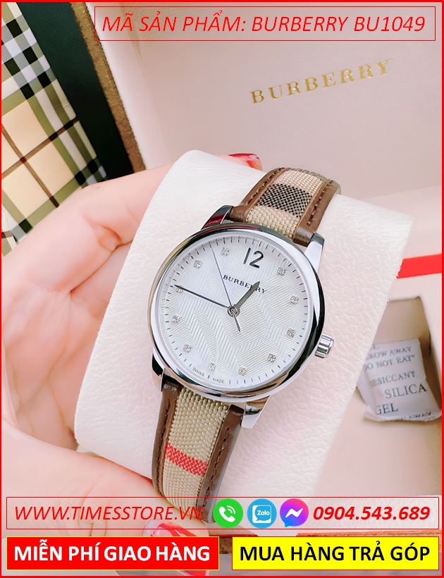 dong-ho-nu-burberry-mat-tron-trang-day-da-caro-nau-timesstore-vn