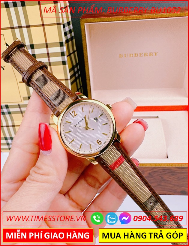 dong-ho-nu-burberry-the-classic-mat-tron-trang-day-da-caro-nau-timesstore-vn