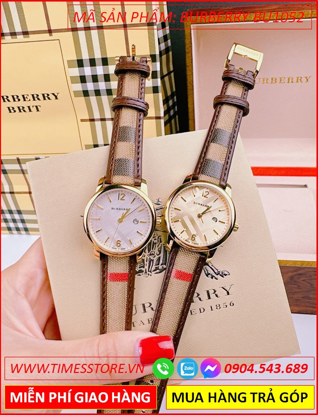 dong-ho-nu-burberry-the-classic-mat-tron-trang-day-da-caro-nau-timesstore-vn