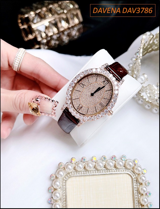 dong-ho-nu-davena-mat-elip-dinh-da-swarovski-rose-gold-day-nau-do-gia-re-timesstore-vn