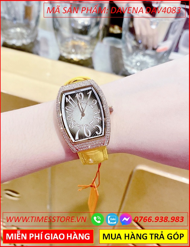 dong-ho-nu-davena-mat-oval-dinh-da-rose-gold-day-da-vang-timesstore-vn