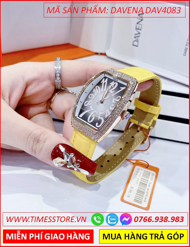 dong-ho-nu-davena-mat-oval-dinh-da-rose-gold-day-da-vang-timesstore-vn