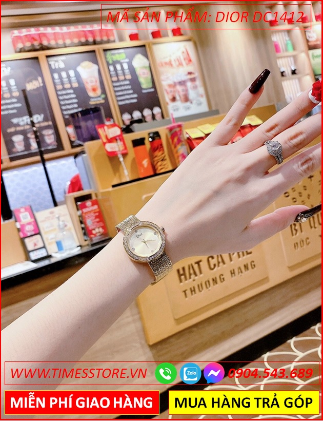 dong-ho-nu-dior-mat-dinh-da-day-luoi-vang-gold-timesstore-vn