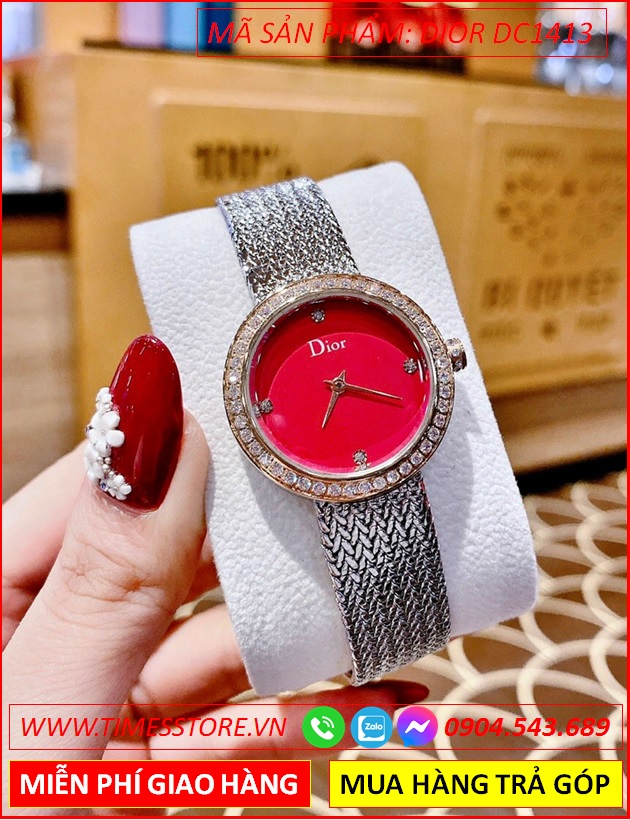 dong-ho-nu-dior-mat-do-dinh-da-day-mesh-luoi-timesstore-vn