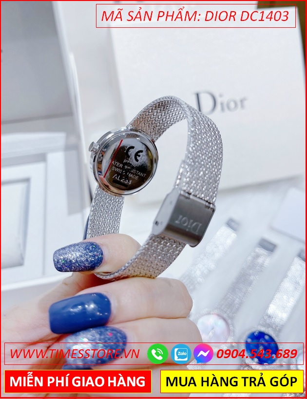 dong-ho-nu-dior-satine-mat-xanh-ngoc-day-mesh-luoi-timesstore-vn