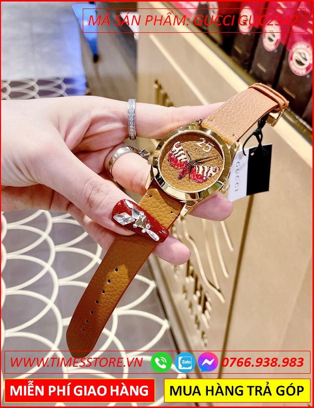 dong-ho-nu-gucci-g-timeless-butterfly-mat-con-buom-day-da-nau-vang-timesstore-vn