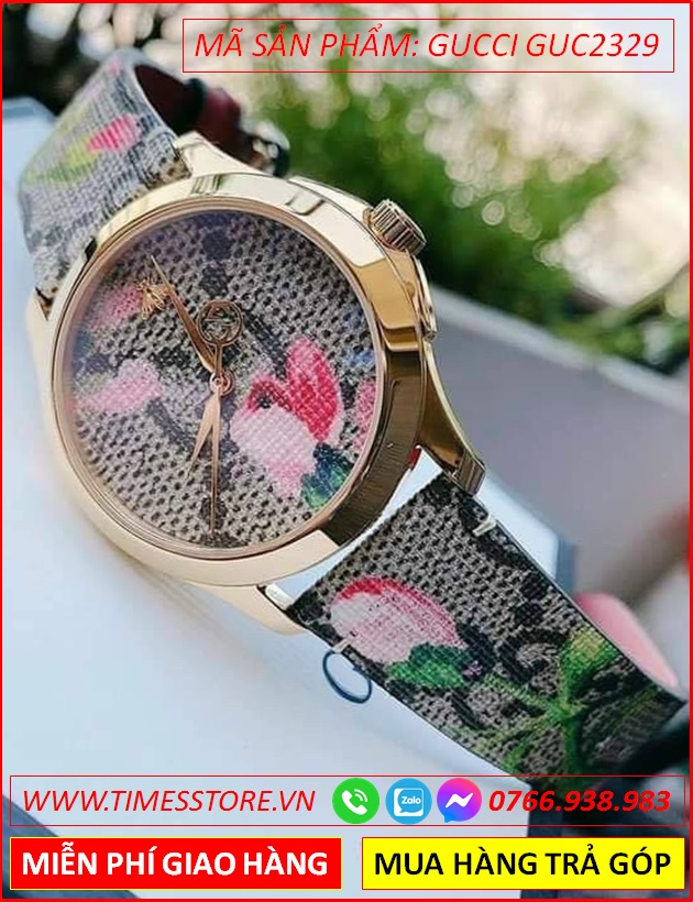 dong-ho-nu-gucci-g-timeless-pink-blooms-print-day-da-timesstore-vn