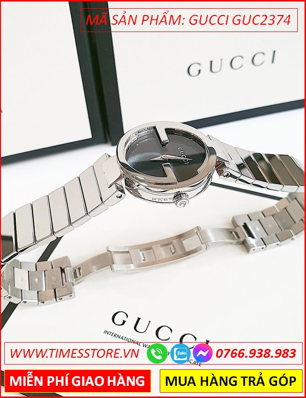 dong-ho-nu-gucci-interlocking-mat-tron-den-day-kim-loai-timesstore-vn