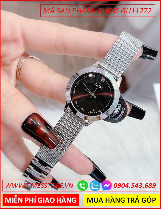 dong-ho-nu-guess-chelsea-mat-tron-den-day-kim-loai-mesh-silver-thoi-trang-dep-timesstore-vn