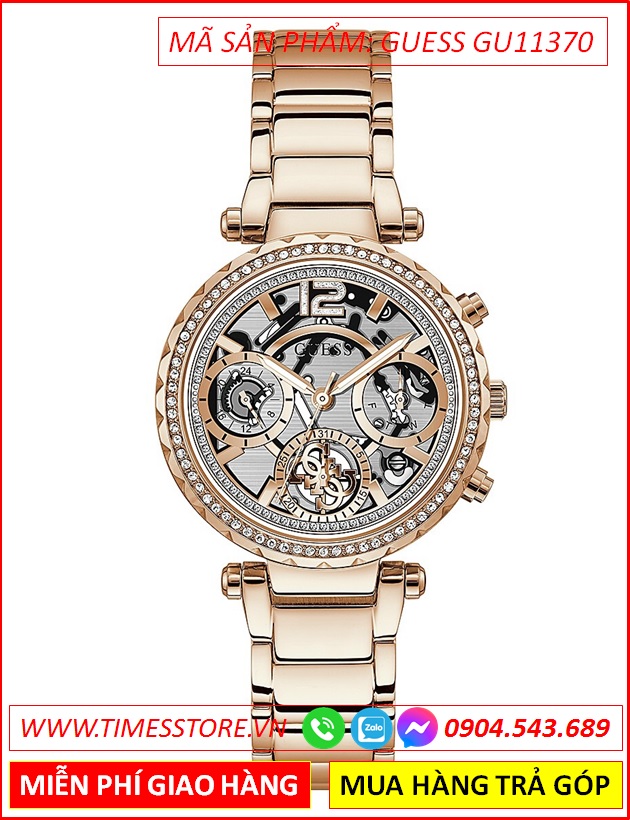 dong-ho-nu-guess-chronograph-lo-co-mat-tron-day-kim-loai-rose-gold-dep-timesstore-vn