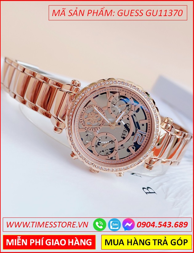 dong-ho-nu-guess-chronograph-lo-co-mat-tron-day-kim-loai-rose-gold-dep-timesstore-vn
