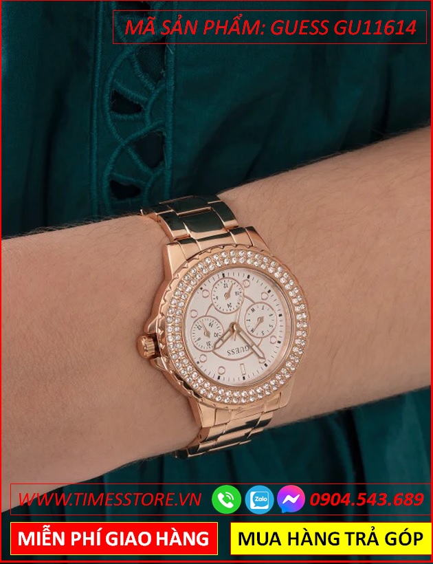 dong-ho-nu-guess-crown-jewel-mat-trang-day-rose-gold-timesstore-vn