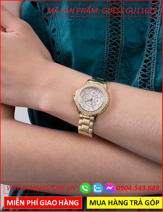 dong-ho-nu-guess-crown-jewel-mat-trang-day-vang-gold-timesstore-vn