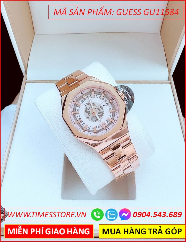 dong-ho-nu-guess-mat-luc-giac-trang-day-kim-loai-rose-gold-timesstore-vn