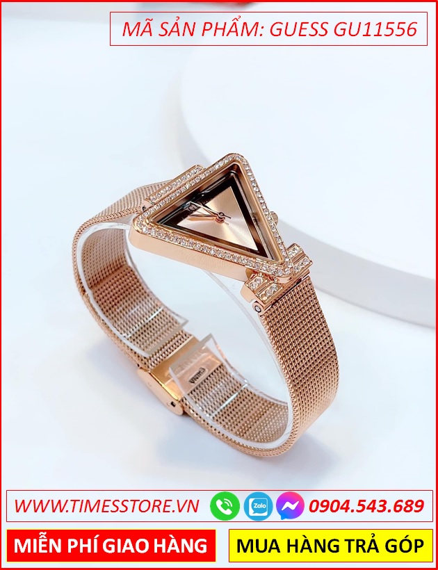 dong-ho-nu-guess-mat-tam-giac-day-mesh-luoi-rose-gold-timesstore-vn
