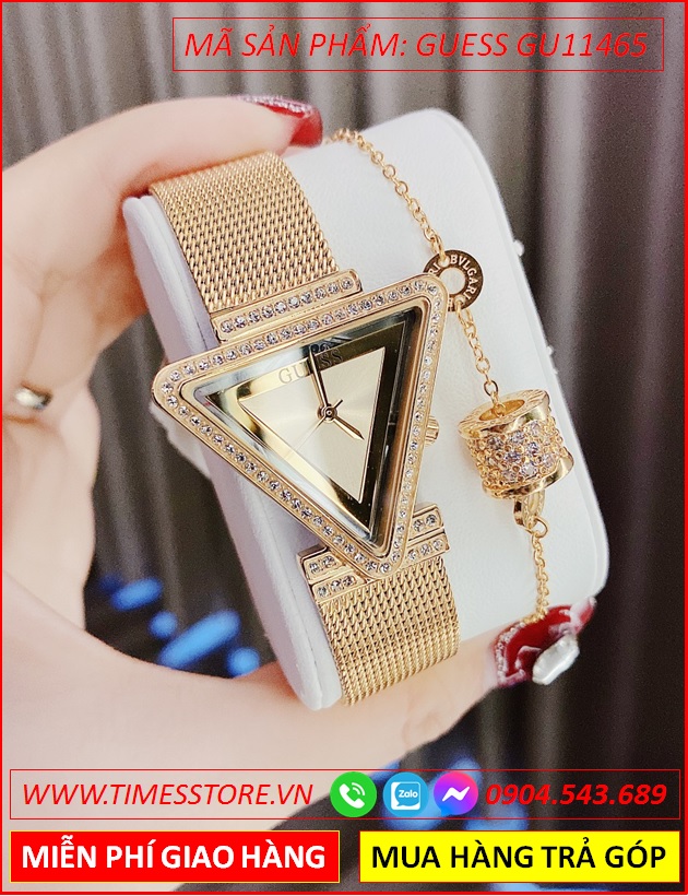 dong-ho-nu-guess-mat-tam-giac-day-mesh-luoi-vang-gold-timesstore-vn