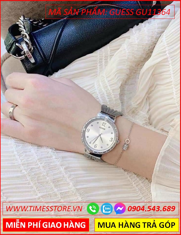 dong-ho-nu-guess-mat-tron-dinh-da-day-mesh-luoi-silver-thoi-trang-dep-timesstore-vn