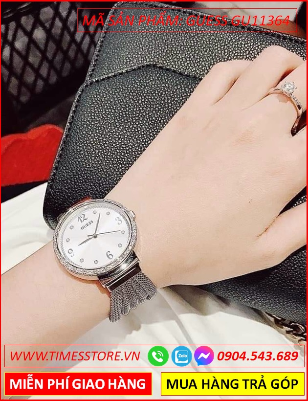dong-ho-nu-guess-mat-tron-dinh-da-day-mesh-luoi-silver-thoi-trang-dep-timesstore-vn