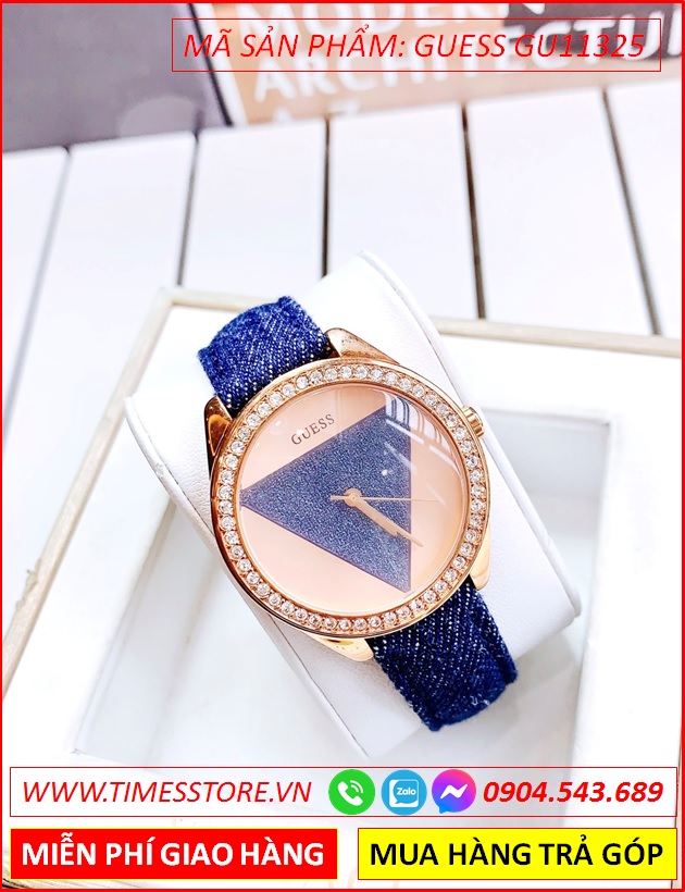 dong-ho-nu-guess-mat-tron-dinh-da-rose-gold-day-denim-mau-xanh-thoi-trang-dep-gia-re-timesstore-vn