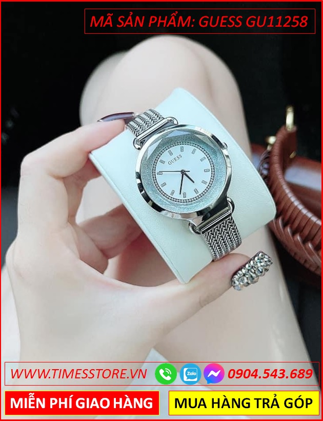 dong-ho-nu-guess-mat-tron-day-mesh-thep-luoi-dinh-full-da-swarovski-thoi-trang-dep-timesstore-vn