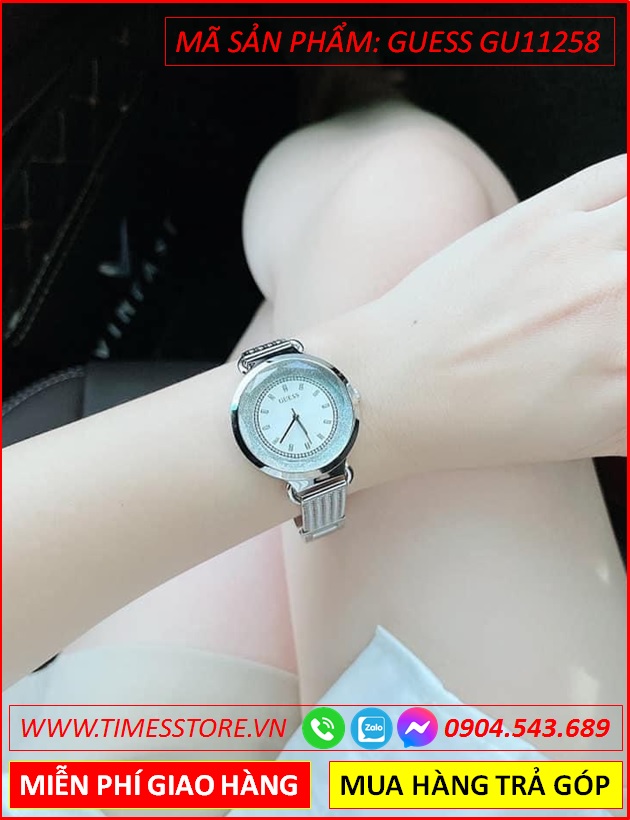 dong-ho-nu-guess-mat-tron-day-mesh-thep-luoi-dinh-full-da-swarovski-thoi-trang-dep-timesstore-vn