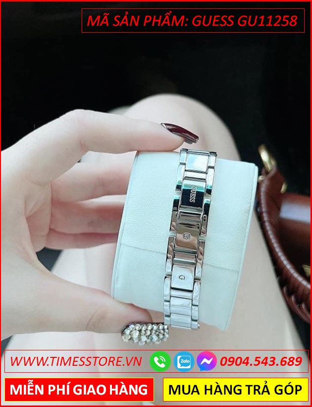 dong-ho-nu-guess-mat-tron-day-mesh-thep-luoi-dinh-full-da-swarovski-thoi-trang-dep-timesstore-vn