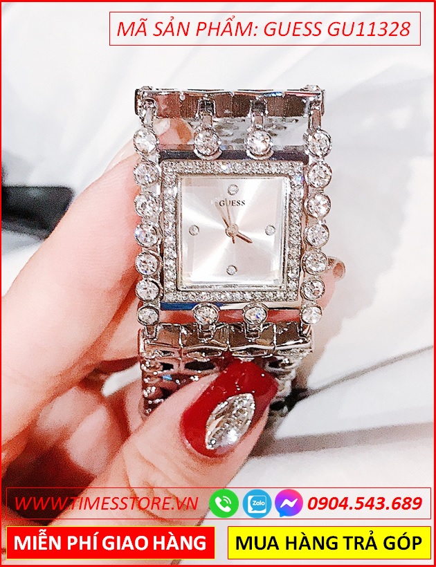 dong-ho-nu-guess-mat-vuong-dinh-da-swarovski-vong-tay-thoi-trang-timesstore-vn