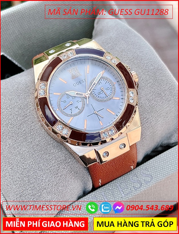 dong-ho-nu-guess-phien-ban-hublot-mat-xanh-day-da-bo-dep-gia-re-timesstore-vn