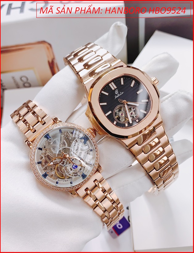 dong-ho-nu-hanboro-automatic-mat-tron-lo-may-day-kim-loai-rose-gold-dep-gia-re-timesstore-vn