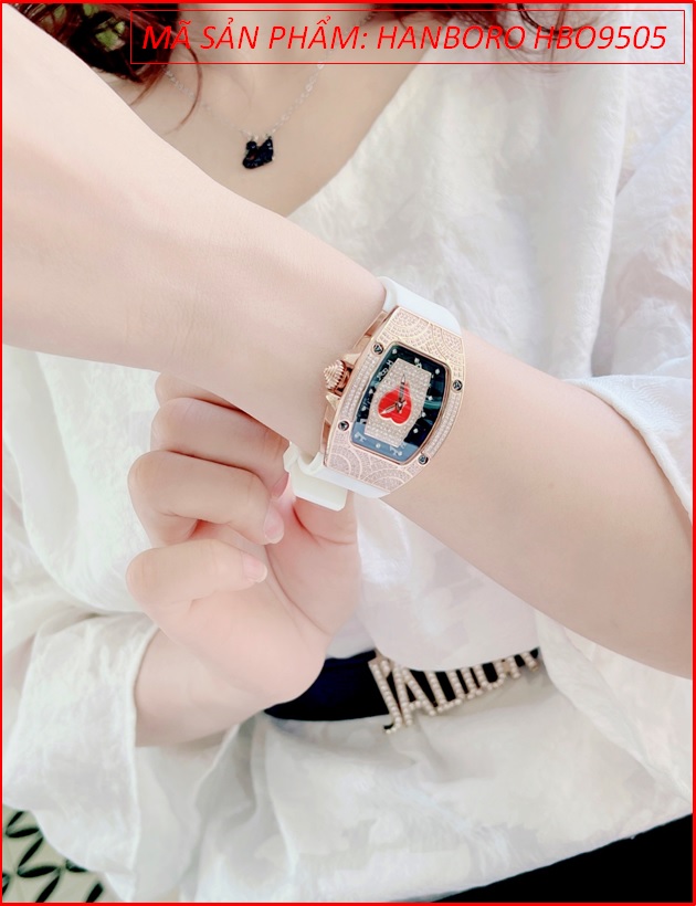 dong-ho-nu-hanboro-mat-trai-tim-do-full-da-swarovski-rose-day-silicone-trang-dep-gia-re-chinh-hang-timesstore-vn