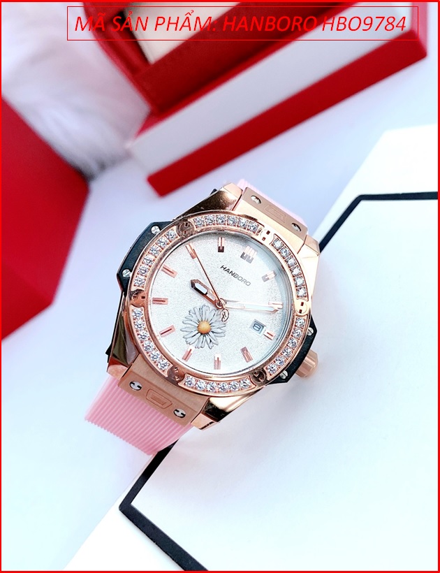 dong-ho-nu-hanboro-mat-tron-rose-gold-hinh-hoa-cuc-silicone-hong-timesstore-vn