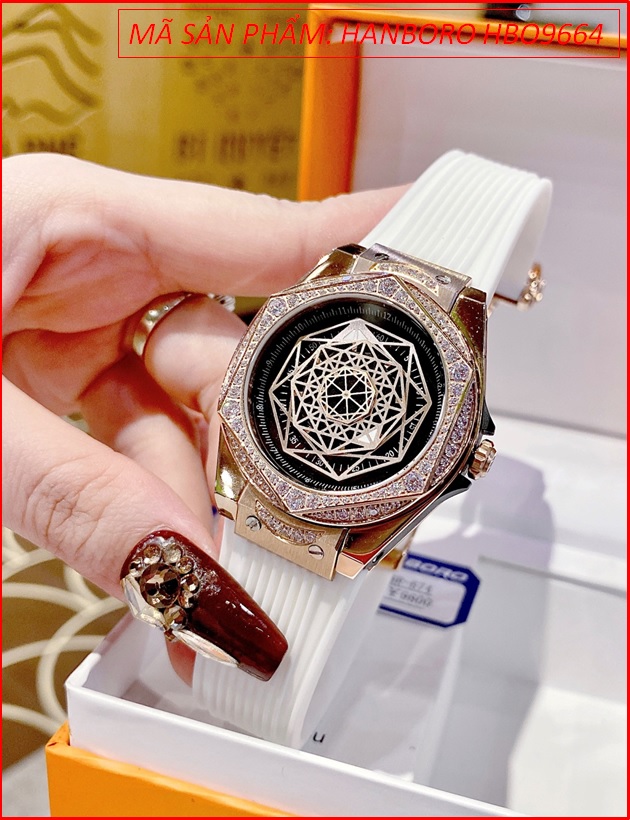 dong-ho-nu-hanboro-mat-vu-tru-da-rose-gold-day-silicone-trang-timesstore-vn