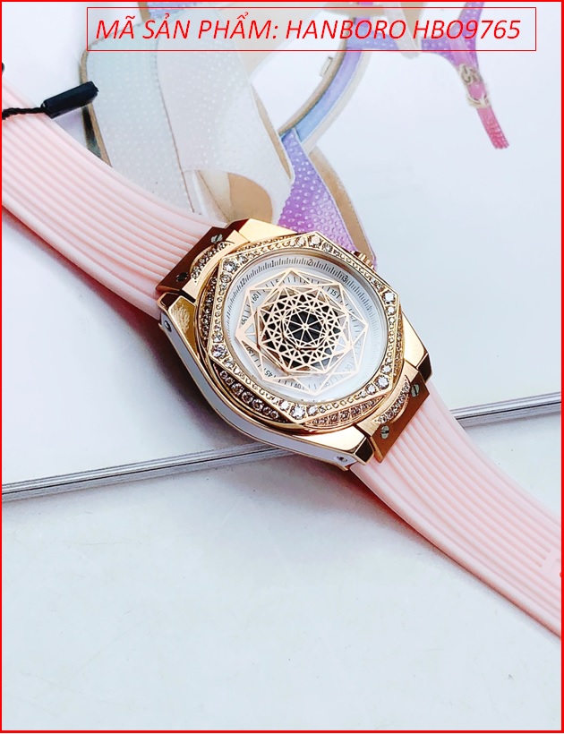 dong-ho-nu-hanboro-mat-vu-tru-rose-gold-day-silicone-hong-timesstore-vn