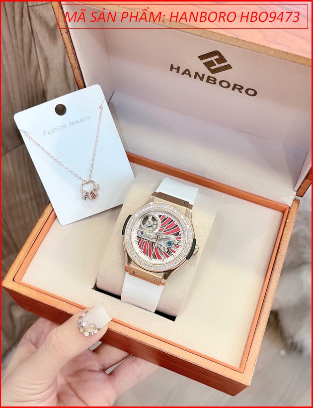 dong-ho-nu-hanboro-co-tu-dong-automatic-mat-tron-rose-gold-day-silicone-trang-chinh-hang-dep-gia-re-timesstore-vn