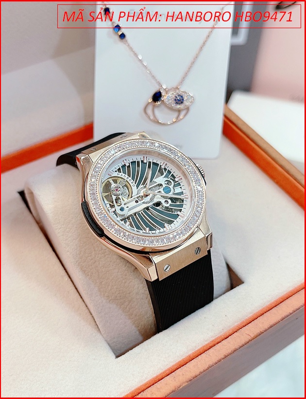 dong-ho-nu-hanboro-tu-dong-automatic-mat-tron-rose-gold-day-silicone-chinh-hang-dep-gia-re-timesstore-vn