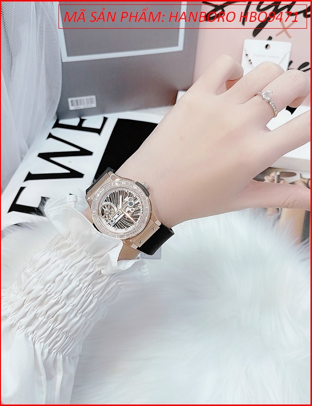 dong-ho-nu-hanboro-tu-dong-automatic-mat-tron-rose-gold-day-silicone-chinh-hang-dep-gia-re-timesstore-vn