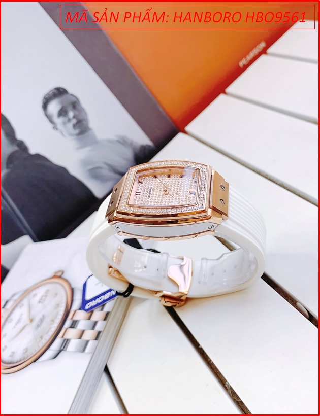 dong-ho-nu-hanboro-tua-chu-nhat-full-pha-le-rose-gold-day-cao-su-trang-chinh-hang-dep-gia-re-timesstore-vn