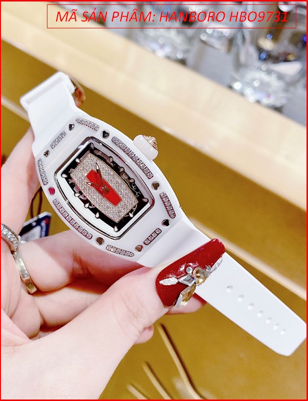 dong-ho-nu-hanboro-tua-richard-mille-mat-oval-dinh-da-sillicone-trang-timesstore-vn